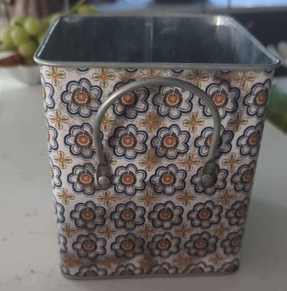 Fall Decor Metal Container Storage - Picture 2 of 4